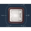 Kép 4/16 - Bestway Lay-Z-Spa Maldives Hidromasszázs medence Spa Jakuzzi 201 × 201 × 80 cm(6001U/HMC 025)