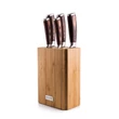 Kép 1/9 - G21 Gourmet Nature 5 db-os késkészlet - bambusz tartóval
 (6002218)