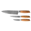 Kép 1/9 - G21 Gourmet Damaszkuszi small box 3 db-os késkészlet, zebrawood markolattal (6002231)