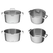 Kép 8/19 - G21 Gourmet Magic edénykészlet szűrővel, 4 darabos, rozsdamentes acél (6352117)