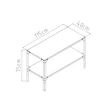 Kép 3/3 - G21 Fémpolc  115x40 cm a kerti házakhoz és üvegházakhoz (63900484)