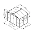 Kép 6/7 - G21 GAH 529 - 277 x 191 cm-es kerti fém ház, antracit (63900691)