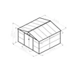 Kép 6/7 - G21 GAH 1085 kerti tároló 340 x 319 cm, antracit (63900694)