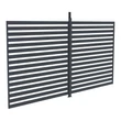 Kép 1/5 - G21 fix lamellás oldalfal 3,7x2,2 m pergola Austinhoz (63900804)