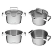 Kép 3/8 - G21 Gourmet Magic 9 darabos edénykészlet fedővel, alumínium 60022151