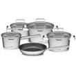 Kép 1/8 - G21 Gourmet Magic 9 darabos edénykészlet fedővel, alumínium 60022151