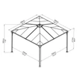 Kép 9/12 - Palram Palermo 3600 kerti pavilon 9