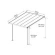 Palram Capri 3000 szürke 3 x 3 pergolák (705599)