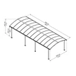 Kép 3/6 - Palram - Canopia Arcadia 8500 - Fedett kocsibeálló (704340)