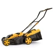 Kép 3/8 - Riwall PRO RALM 3820 set - akkus fűnyíró 20V s szénkefe nélküli motorral (2 db 4Ah akkuval és töltővel)(AM18E2001003B)