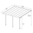 Kép 6/9 - Palram - Canopia Sierra 4200 fehér 3 x 4,25 pergolák (702640)