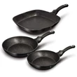 Kép 2/4 - BerlingerHaus 3 részes serpenyő szett Black Silver Collection (BH/6157)