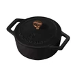 Kép 1/4 - BerlingerHaus Mini öntöttvas fazék (12 cm) Black Rose Collection (BH/6490)