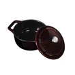 Kép 3/5 - BerlingerHaus Mini öntöttvas fazék (10 cm) Metallic Line Burgundy Edition (BH/6495)