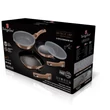 Kép 2/3 - BerlingerHaus 5 részes serpenyő szett levehető nyéllel Metallic Line Rose Gold Edition (BH/7038)