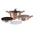 Kép 1/3 - BerlingerHaus 6 részes edénykészlet Metallic Line Rose Gold Edition (BH/7047)