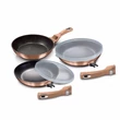 Kép 1/4 - BerlingerHaus 5 részes serpenyő szett levehető nyéllel Metallic Line Rose Gold Edition (BH/7054)