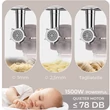 Kép 3/3 - BerlingerHaus Multifunkcionális konyhai robotgép (1500 W) Taupe Collection (BH/9530)
