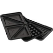 Kép 5/5 - BerlingerHaus 3 az 1-ben cserélhető betétes szendvics-, grill- és gofrisütő (780 W) Matte Black Collection (BH/9638)