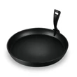 Kép 1/2 - BerlingerHaus Öntöttvas kerek grill sütőlap levehető nyéllel (21 cm) Black Silver Collection (LP-BH-189)