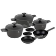 Kép 1/3 - Berlinger Haus Anthracite Collection 10 részes edénykészlet (BH-8140)