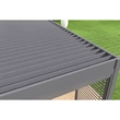 Kép 5/10 - Rojaplast intro plus bioklimatikus pergola falhoz 4X3 M - szürke, RAL 7016  (4322)
