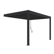 Kép 1/10 - Rojaplast intro plus bioklimatikus pergola falhoz 4X3 M - szürke, RAL 7016  (4322)