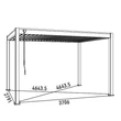 Kép 4/10 - Rojaplast intro neo bioklimatikus pergola 4X3 M - szürke, RAL 7016  (4343)