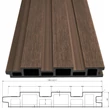 Kép 2/6 - Rojaplast WPC Prestige WPC fali panel alumínium keretben kocsibeálló - pergolához - 5 méteres ( kiegészítő ) (5255)
