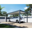 Kép 4/10 - Rojaplast Prestige alumínium autóbeálló, pergola, PU hab szendvicspanel tető, szabadon álló 5,3 x 3 méteres, szürke antracit (5335)