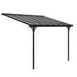 Kép 2/9 - Rojaplast Bruce F alumínium pergola, szürke polikarbonáttal, 436x305cm  (B436-1)
