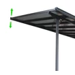 Kép 6/9 - Rojaplast Bruce F alumínium pergola, szürke polikarbonáttal, 436x305cm  (B436-1)