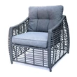 Kép 6/10 - ROJAPLAST OHIO exkluzív polyrattan kerti bútor garnitúra - antracit/szürke