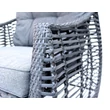 Kép 8/10 - ROJAPLAST OHIO exkluzív polyrattan kerti bútor garnitúra - antracit/szürke