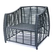 Kép 10/10 - ROJAPLAST OHIO exkluzív polyrattan kerti bútor garnitúra - antracit/szürke