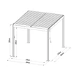 Kép 6/8 - alumínium pergola LANITPLAST BIOCLIMATIC 33 BASIC LG4292