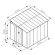 Kép 5/6 - bádog kerti ház LANITPLAST WANDHAUS 78 WARM GREY LG4360