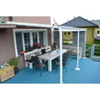 Kép 4/8 - alumínium pergola LANITPLAST WALL 33 fehér + clear PC LG2085