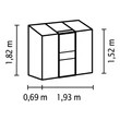 Kép 4/4 - üvegház VITAVIA IDA 1300 PC 4 mm ezüst színű LG218