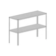 Kép 1/4 - acél állvány LANITPLAST 115x40 cm 2 db polccal ezüst GSD2 LG2640