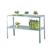 Kép 2/4 - acél állvány LANITPLAST 115x40 cm 2 db polccal ezüst GSD2 LG2640