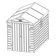 Kép 6/8 - műanyag kerti ház LANITPLAST LONGFORD 69 LG4019