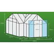 Kép 4/5 - üvegház VITAVIA SIRIUS PC 4 mm zöld színű LG630