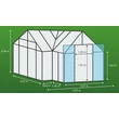 Kép 4/5 - üvegház VITAVIA SIRIUS PC 6 mm fekete színű LG633