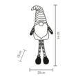 Kép 2/2 - HOME Manó, világító szakállal, álló manó, 54 cm magas (KDD 54)[SG]