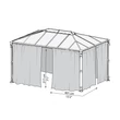 Kép 3/3 - Palram - Canopia Martinique 4300 árnyékoló (szürke) (704056)