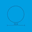 Kép 4/4 - HOME EVA gömb dekoráció, 2 melegfehér LED, Ø20 cm (GLE 20/WW)[SG]