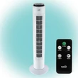 Kép 1/3 - Home TWFR 74 oszlopventilátor, 50 W, 74 cm, 3 fokozat, 75°-os oszcillálás, távirányító, fehér