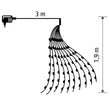 Kép 6/6 - HOME Micro LED-es fényfüzér-köteg,  10 füzér / 20 LED, hidegfehér, kültéri kivitel (ML 200/WH)[SG]