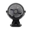 HOME Csíptetős, akkumulátoros ventilátor, 10 cm, fekete (CLF 10/BK)[SG]